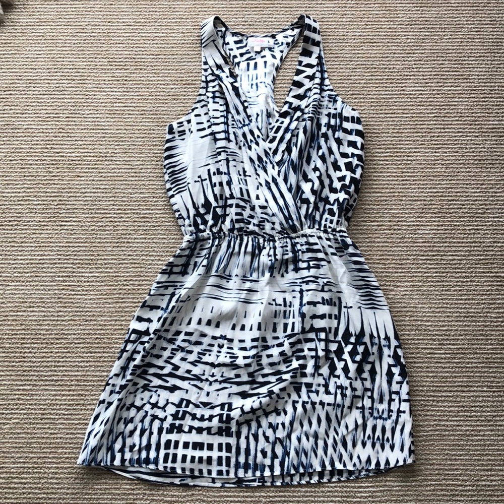 Blue and white mini Parker dress